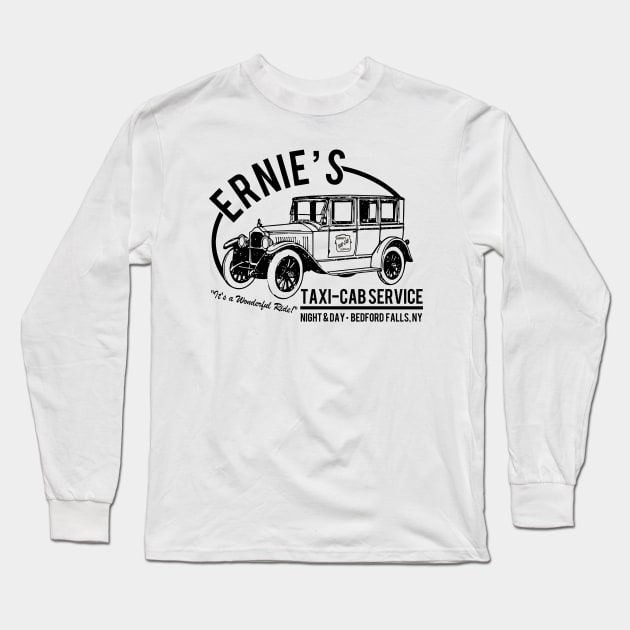 Ernie's Taxi-Cab Service Long Sleeve T-Shirt by PopCultureShirts